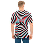 Anaglyph Optical Illusion Print Men's T-Shirt