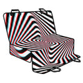 Anaglyph Optical Illusion Print Pet Car Back Seat Cover