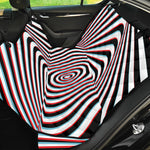 Anaglyph Optical Illusion Print Pet Car Back Seat Cover