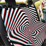 Anaglyph Optical Illusion Print Pet Car Back Seat Cover
