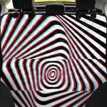 Anaglyph Optical Illusion Print Pet Car Back Seat Cover