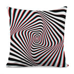 Anaglyph Optical Illusion Print Pillow Cover