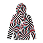 Anaglyph Optical Illusion Print Pullover Hoodie