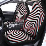 Anaglyph Optical Illusion Print Universal Fit Car Seat Covers