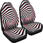 Anaglyph Optical Illusion Print Universal Fit Car Seat Covers