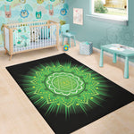 Anahata Chakra Mandala Print Area Rug