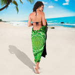 Anahata Chakra Mandala Print Beach Sarong Wrap