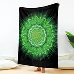 Anahata Chakra Mandala Print Blanket