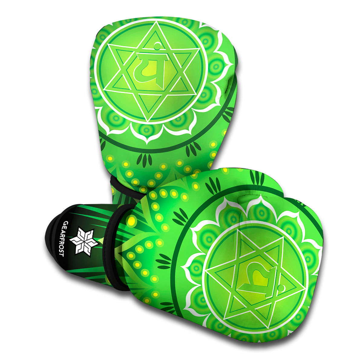 Anahata Chakra Mandala Print Boxing Gloves