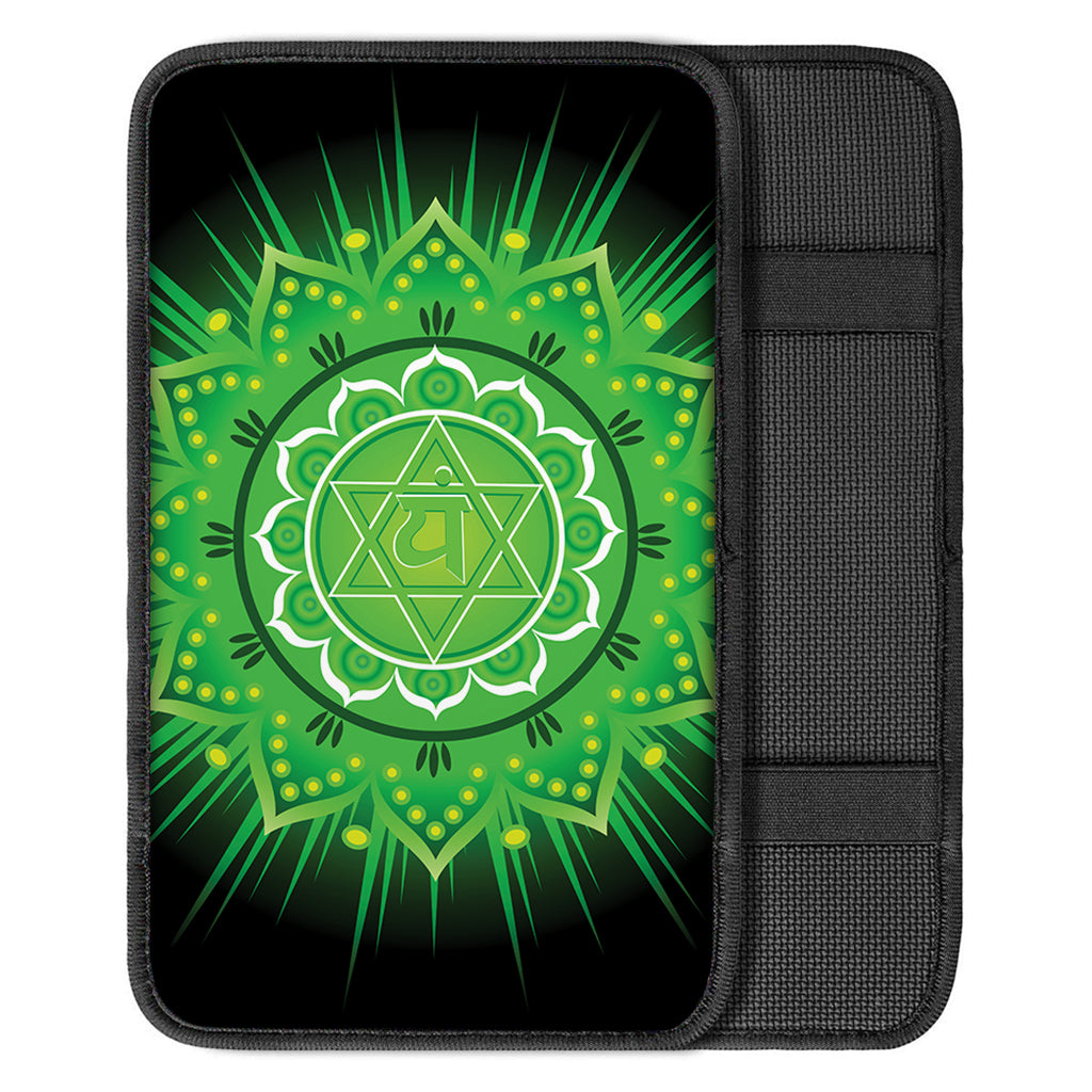 Anahata Chakra Mandala Print Car Center Console Cover