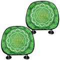 Anahata Chakra Mandala Print Car Headrest Covers