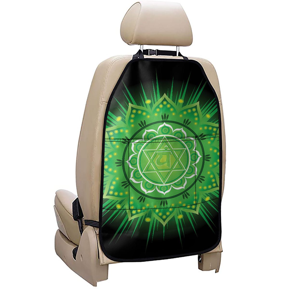 Anahata Chakra Mandala Print Car Seat Organizers