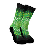 Anahata Chakra Mandala Print Crew Socks