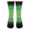 Anahata Chakra Mandala Print Crew Socks