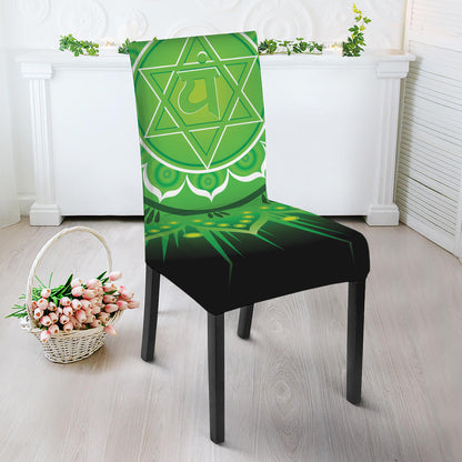 Anahata Chakra Mandala Print Dining Chair Slipcover