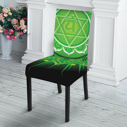 Anahata Chakra Mandala Print Dining Chair Slipcover