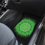 Anahata Chakra Mandala Print Front and Back Car Floor Mats