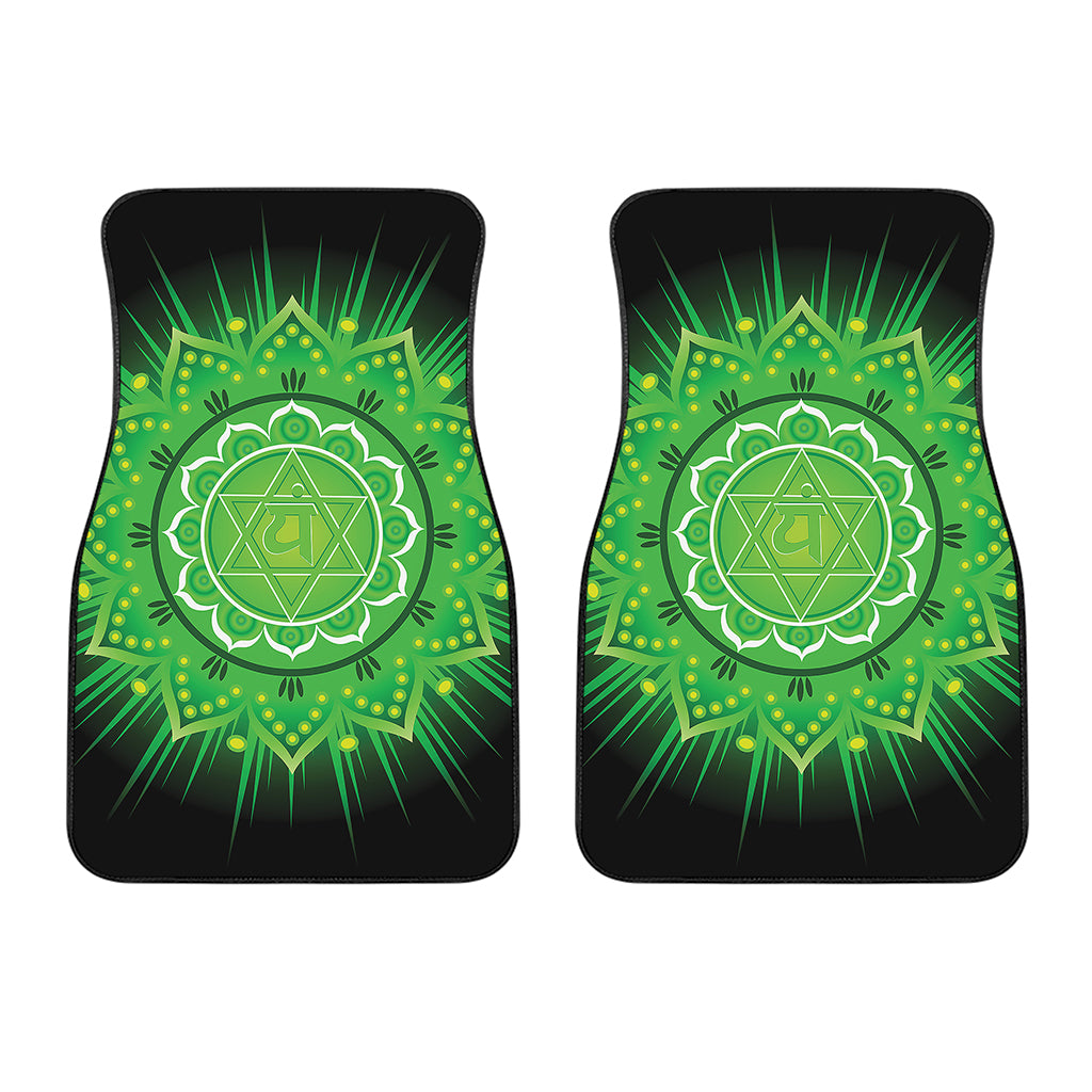 Anahata Chakra Mandala Print Front Car Floor Mats