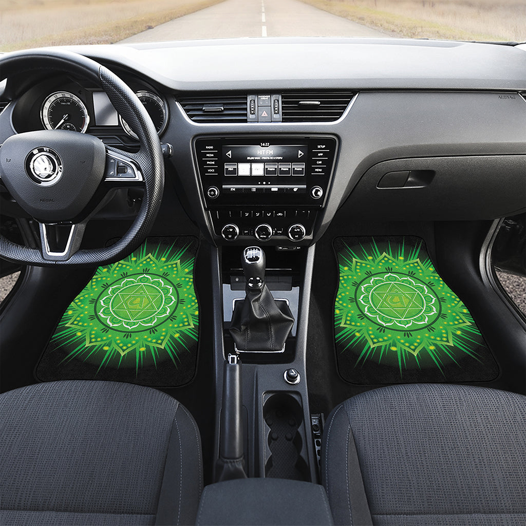 Anahata Chakra Mandala Print Front Car Floor Mats