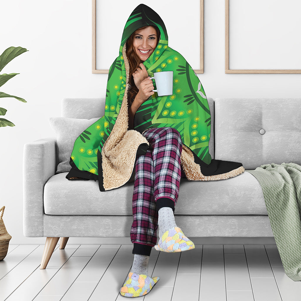 Anahata Chakra Mandala Print Hooded Blanket