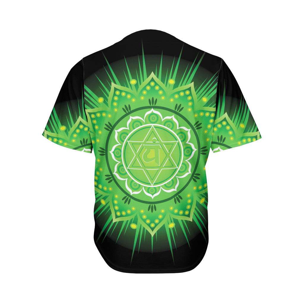 Anahata Chakra Mandala Print Men's Baseball Jersey