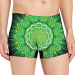 Anahata Chakra Mandala Print Men's Boxer Briefs