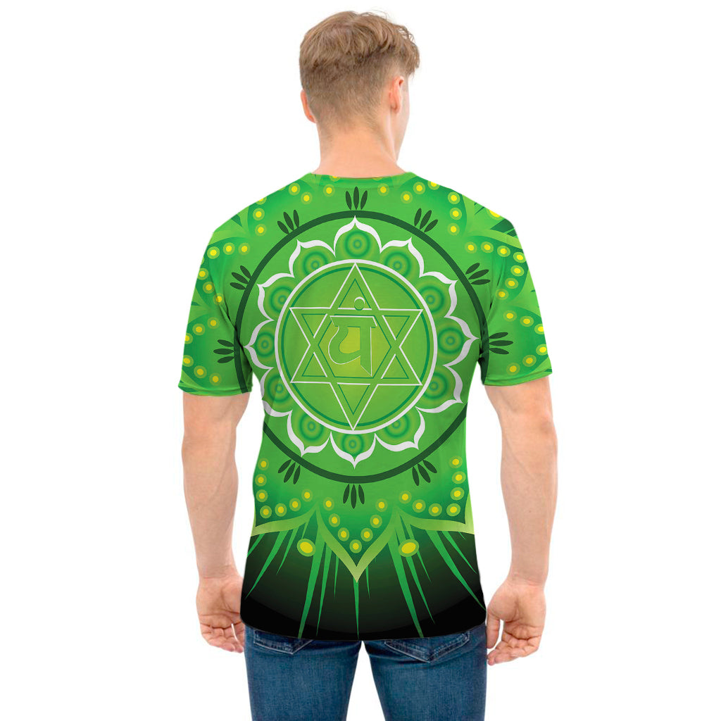 Anahata Chakra Mandala Print Men's T-Shirt