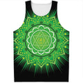 Anahata Chakra Mandala Print Men's Tank Top