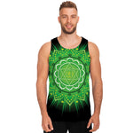 Anahata Chakra Mandala Print Men's Tank Top