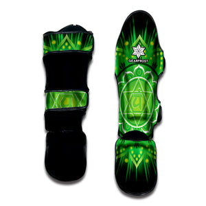 Anahata Chakra Mandala Print Muay Thai Shin Guard