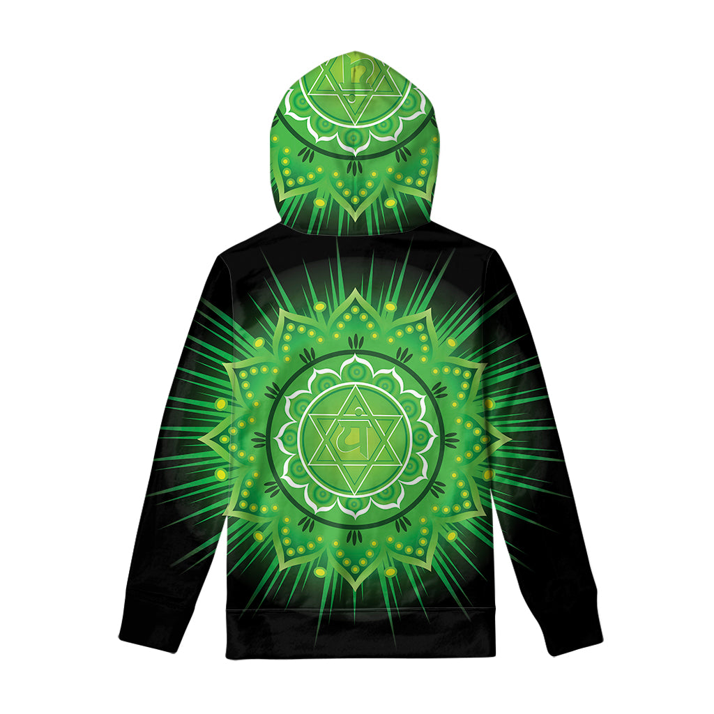 Anahata Chakra Mandala Print Pullover Hoodie