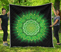 Anahata Chakra Mandala Print Quilt