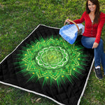 Anahata Chakra Mandala Print Quilt