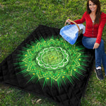 Anahata Chakra Mandala Print Quilt