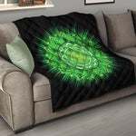 Anahata Chakra Mandala Print Quilt