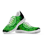 Anahata Chakra Mandala Print White Sneakers