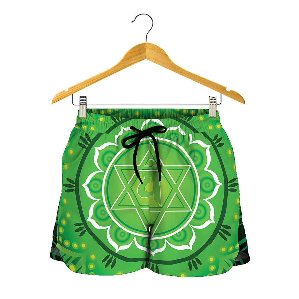 Anahata Chakra Mandala Print Women's Shorts