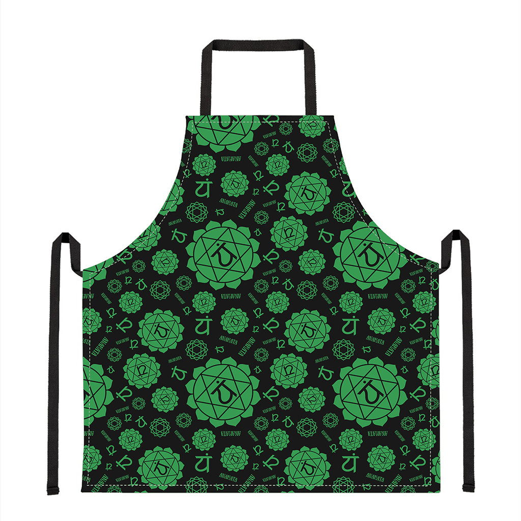 Anahata Chakra Pattern Print Apron