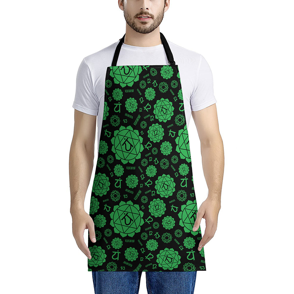 Anahata Chakra Pattern Print Apron