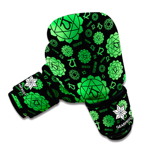 Anahata Chakra Pattern Print Boxing Gloves