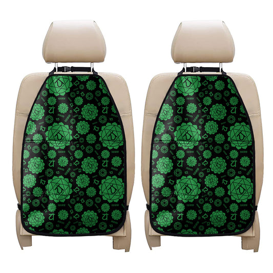 Anahata Chakra Pattern Print Car Seat Organizers