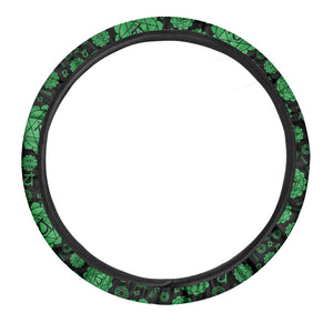 Anahata Chakra Pattern Print Car Steering Wheel Cover