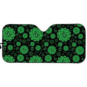 Anahata Chakra Pattern Print Car Sun Shade