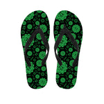 Anahata Chakra Pattern Print Flip Flops