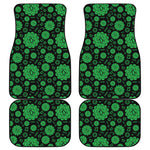 Anahata Chakra Pattern Print Front and Back Car Floor Mats