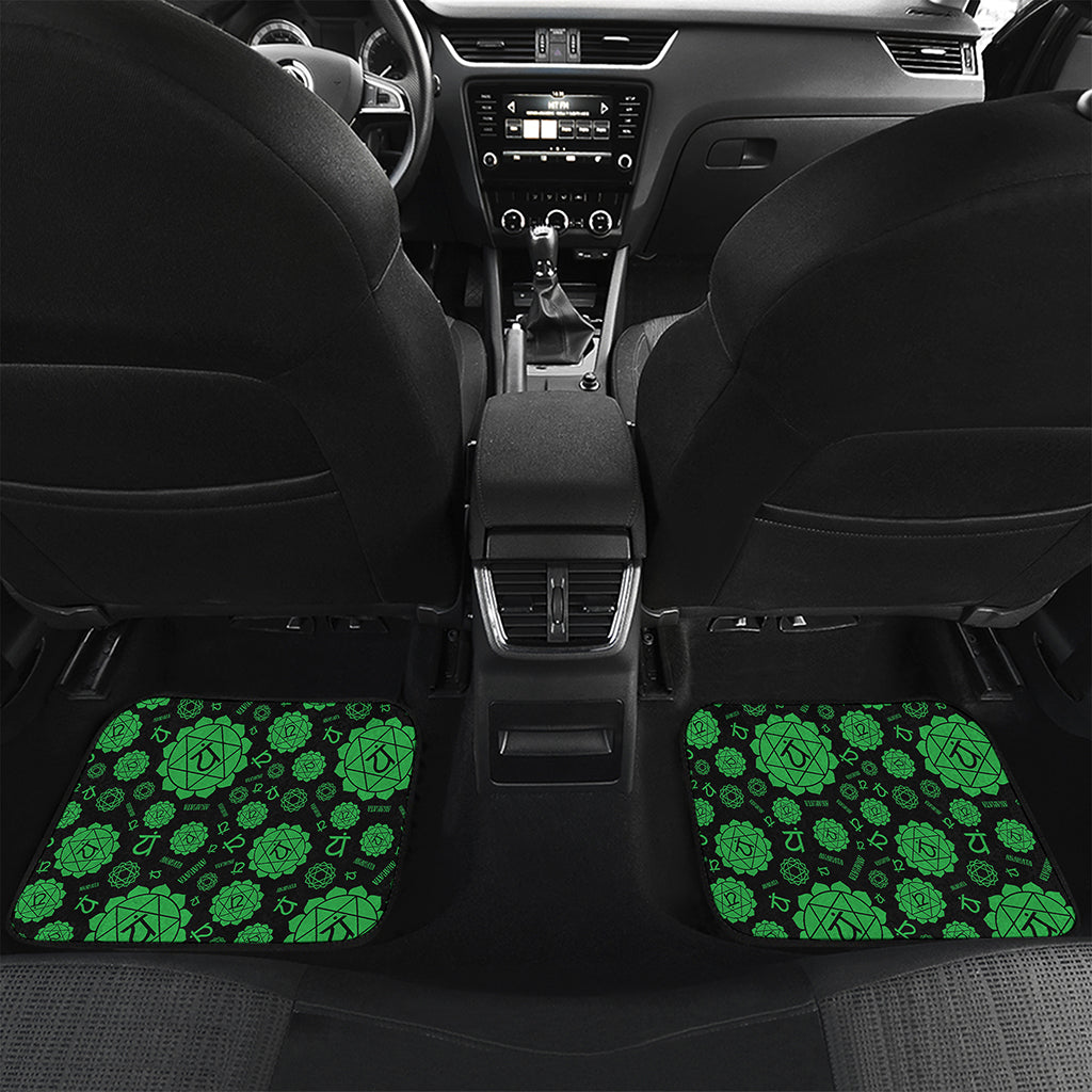 Anahata Chakra Pattern Print Front and Back Car Floor Mats