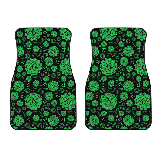 Anahata Chakra Pattern Print Front Car Floor Mats