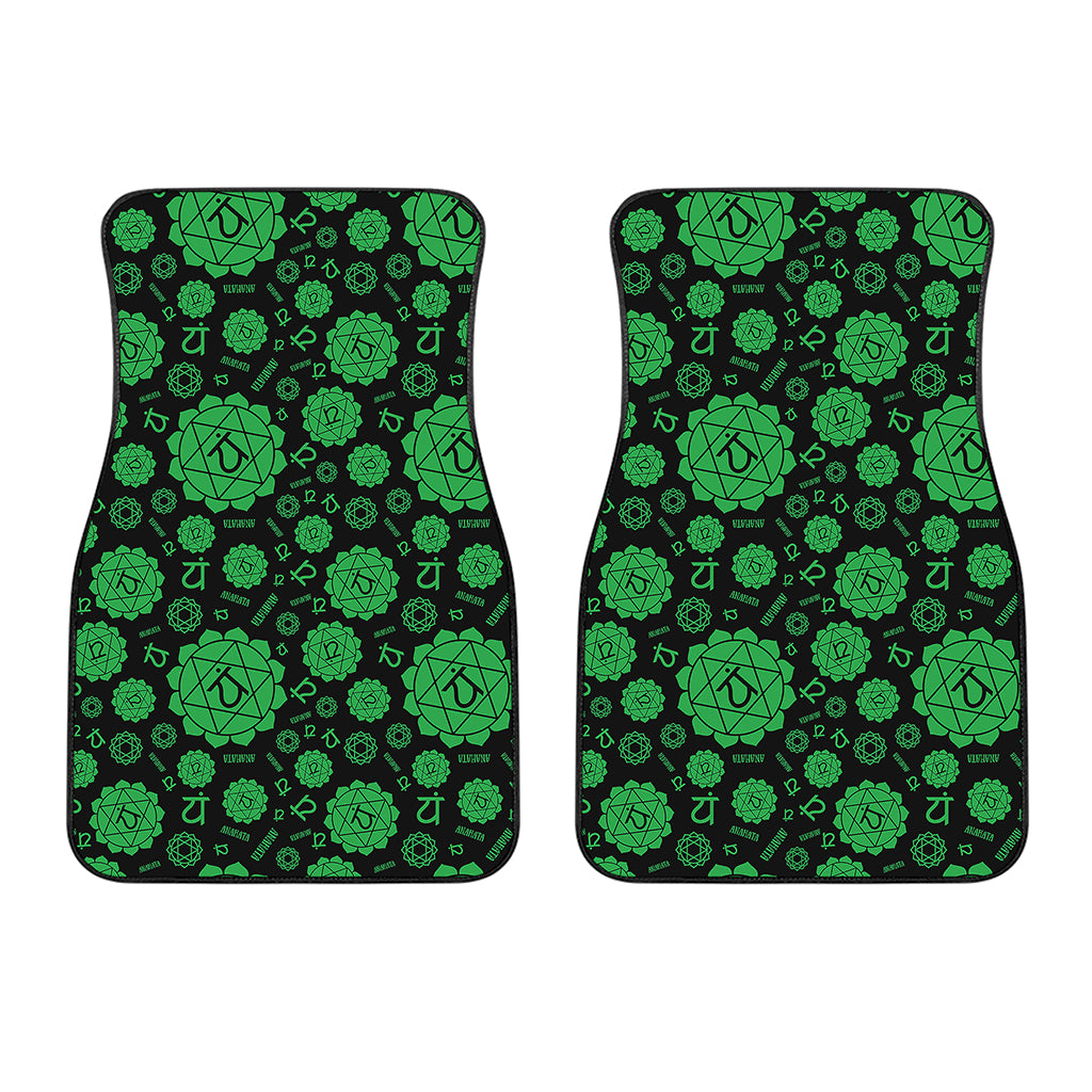 Anahata Chakra Pattern Print Front Car Floor Mats