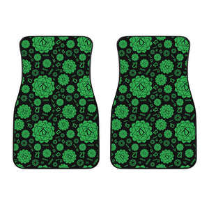 Anahata Chakra Pattern Print Front Car Floor Mats