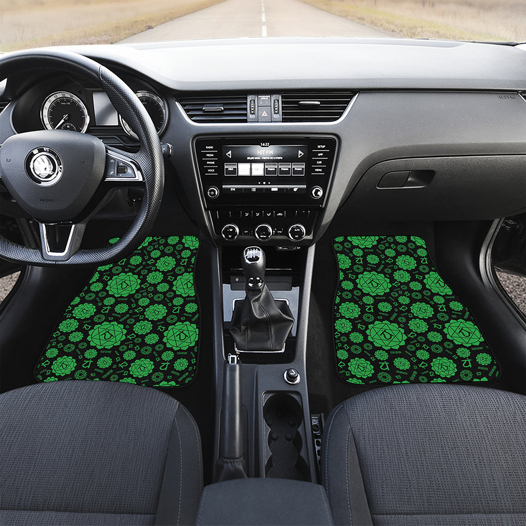 Anahata Chakra Pattern Print Front Car Floor Mats